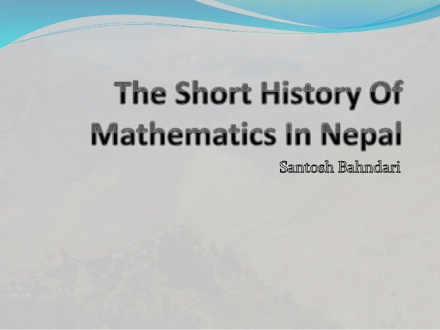 Short essay on history of mathematics history of mathematics project